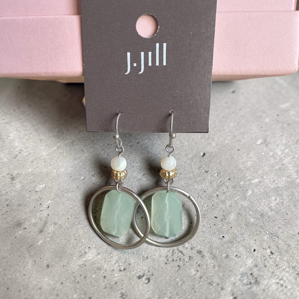 J. Jill Seaside Finds Open Circle Drop Earrings